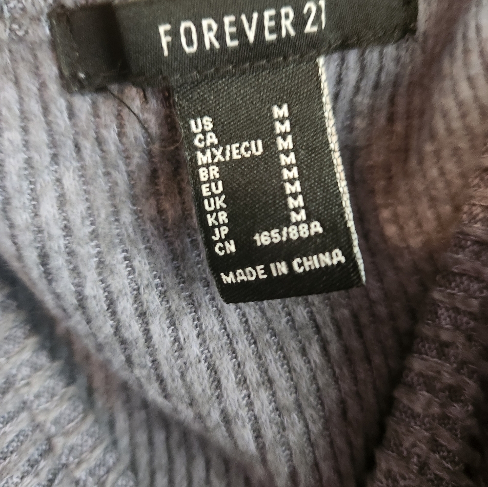 Forever 21 Gray Ribbed Knit Tank Top - Picture 3 of 3